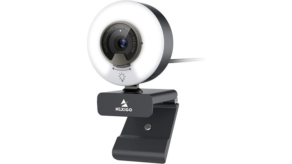 1080p webcam with light