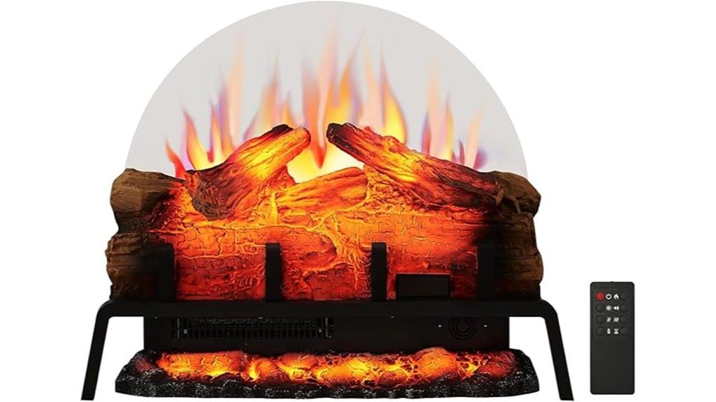 24 inch electric fireplace