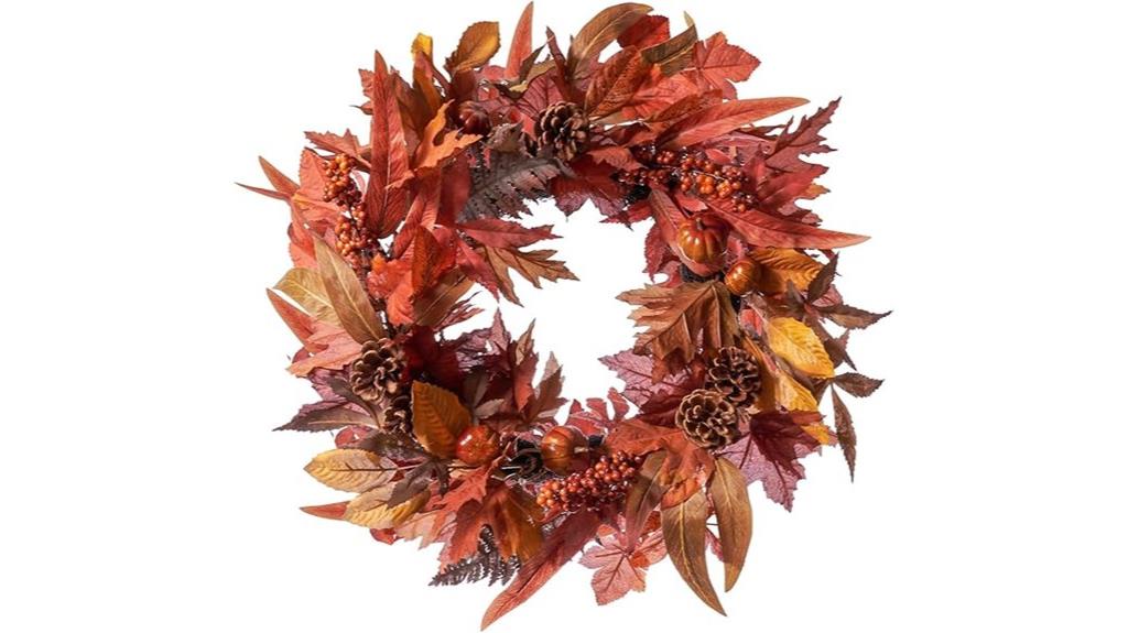 24 inch fall door wreath