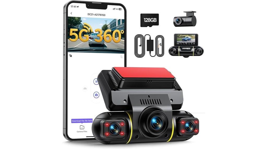 360 degree car dash cam