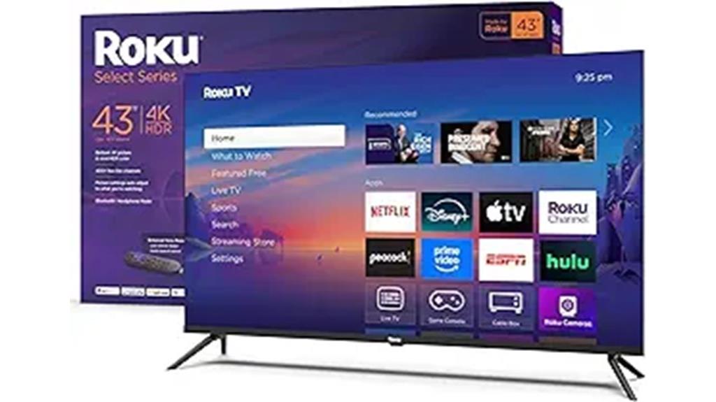 43 inch roku smart tv