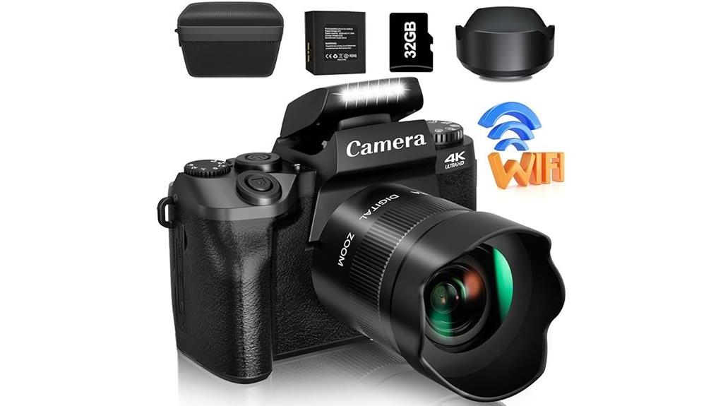 4k 64mp wifi camera