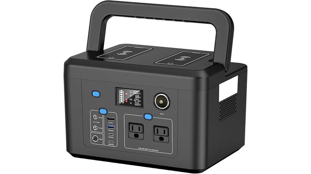 600w portable solar generator