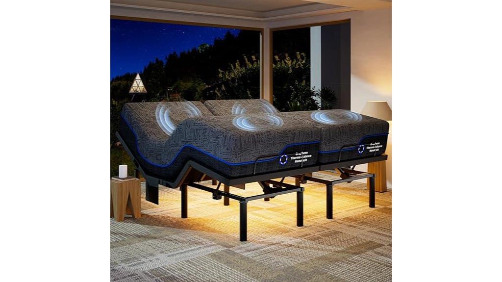 adjustable bed with mattress