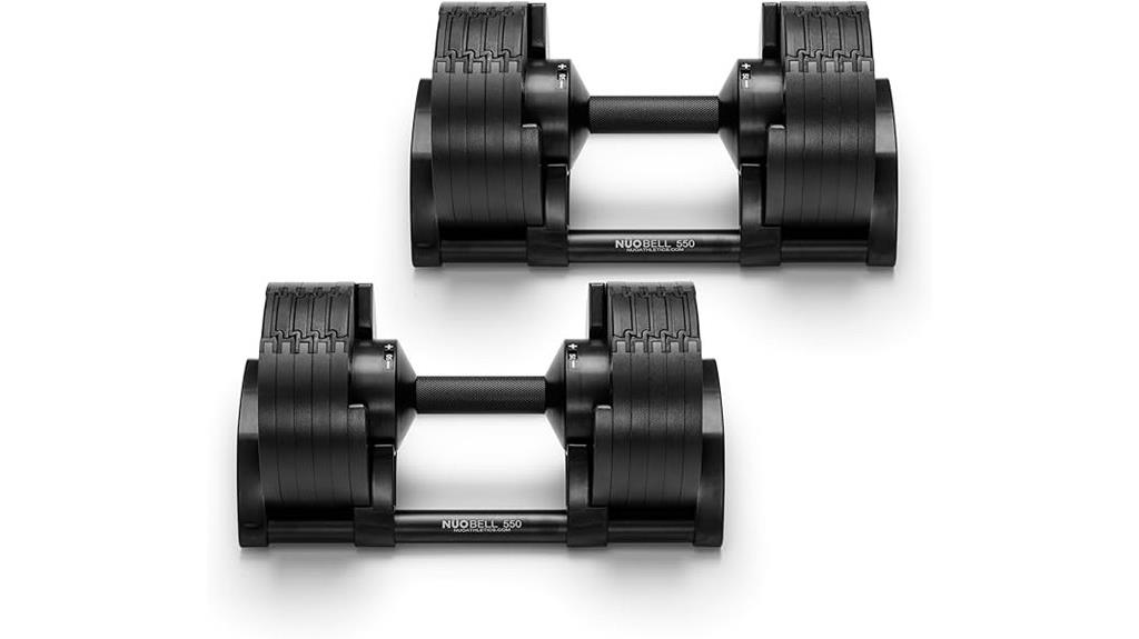 adjustable dumbbell pair set