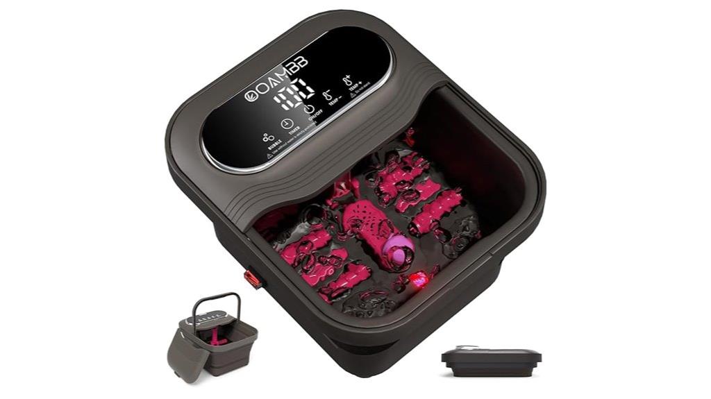 adjustable heated bubble foot spa