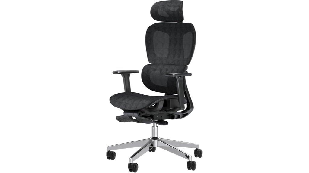 adjustable lumbar support chair