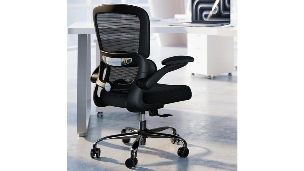 adjustable lumbar support office chair