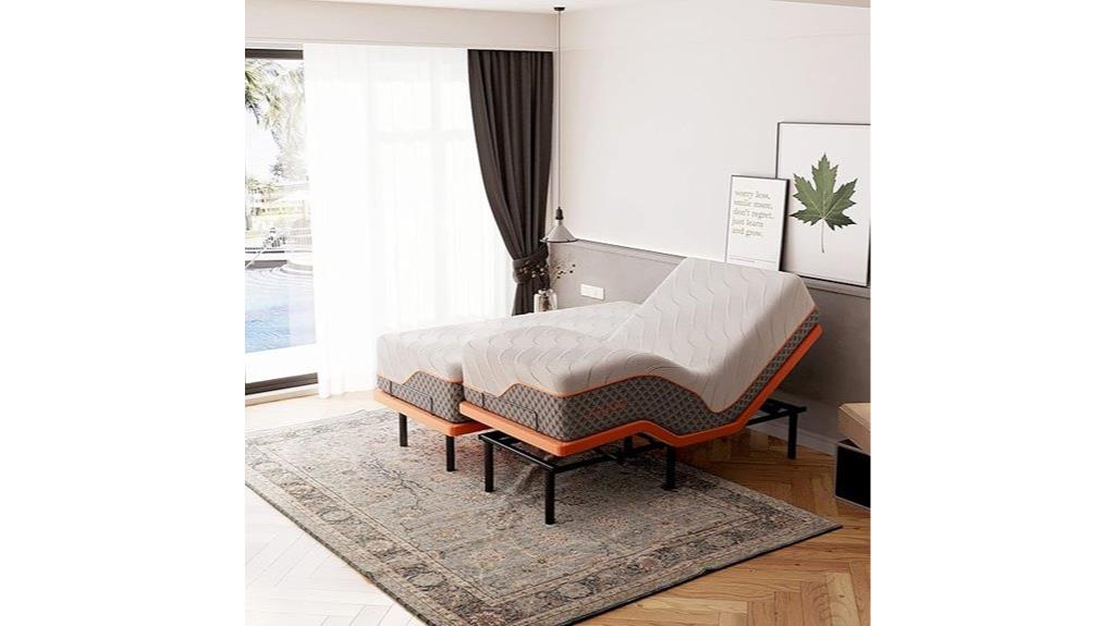 adjustable split mattress bed