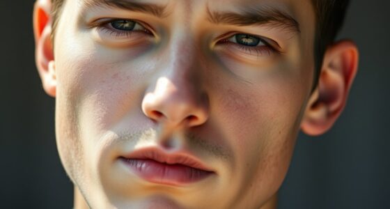 ambiguous male facial expression