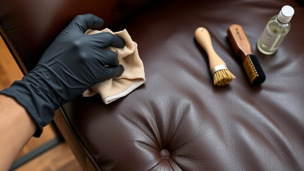 avoid harsh cleaning chemicals