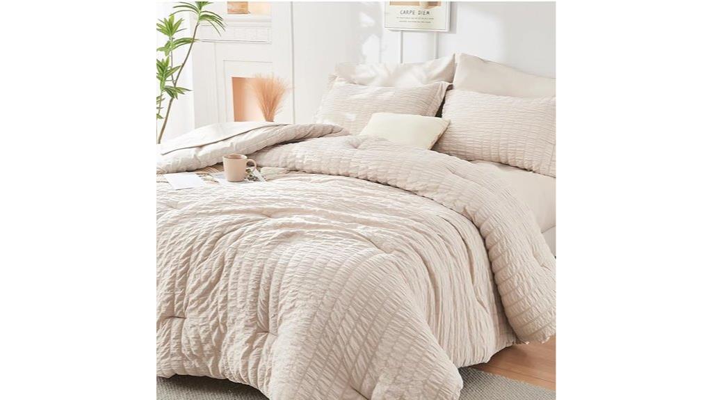 beige king comforter set