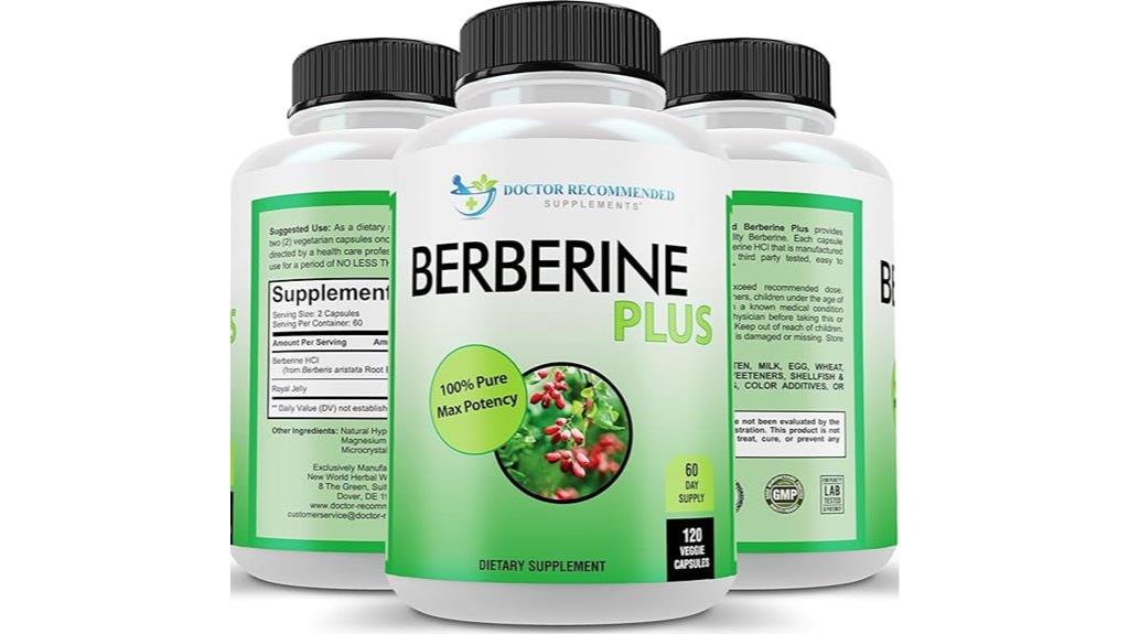 berberine plus 1200mg dose