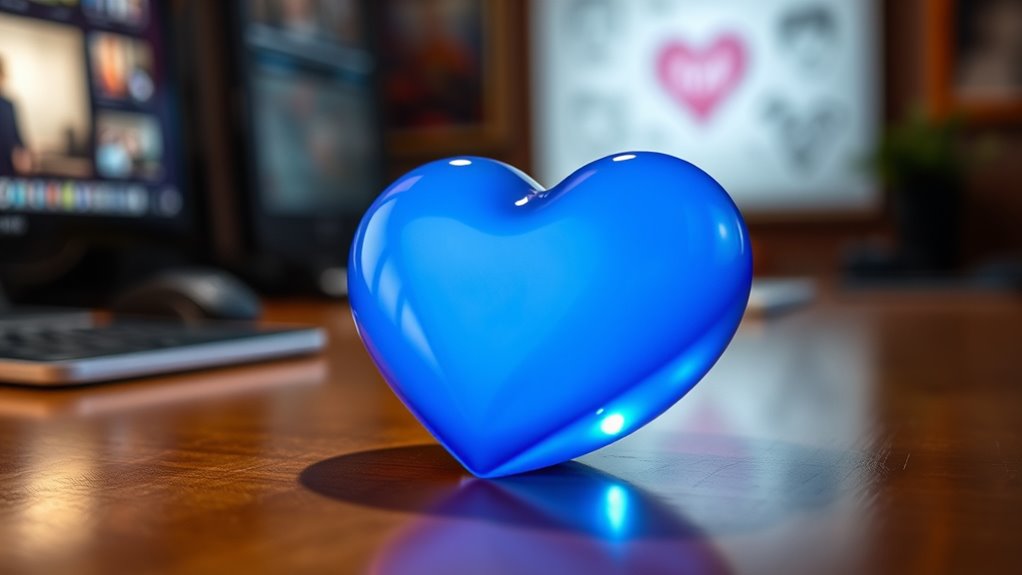 blue heart symbolizes trust