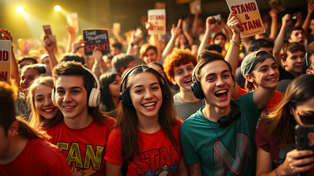 casual fan support expression