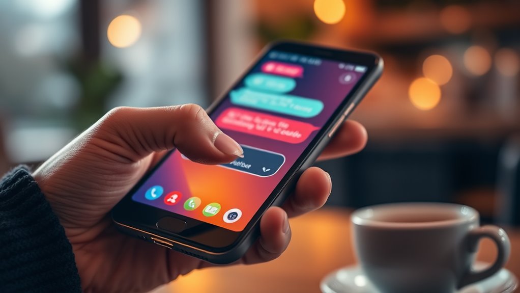 casually sharing current activities