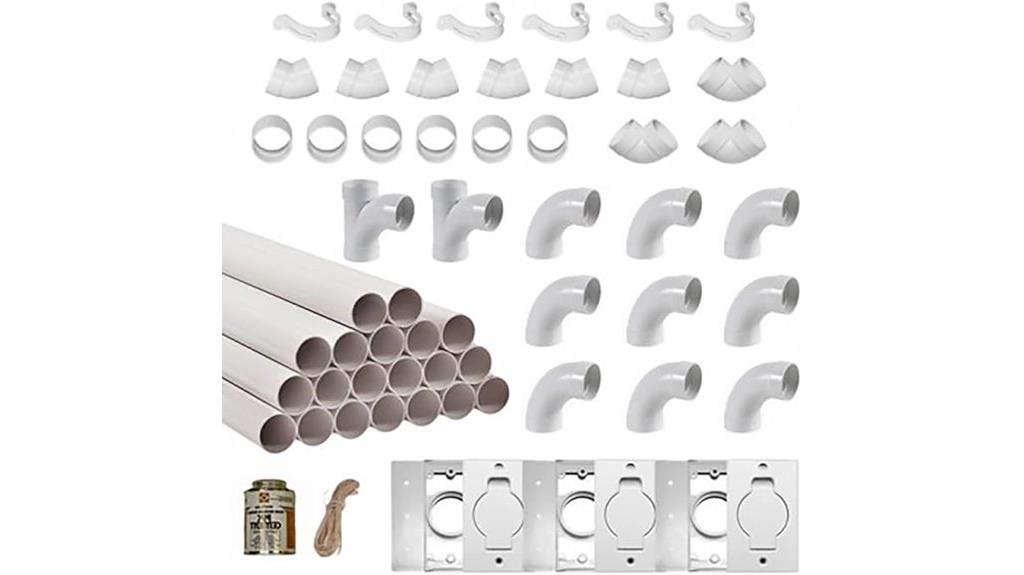 central vacuum pipe kit