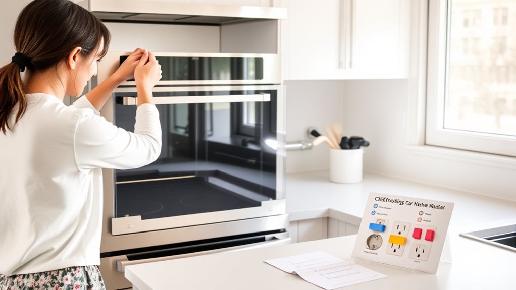 childproof stove and oven