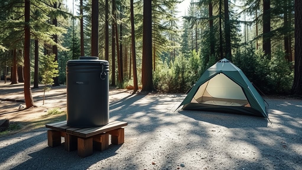 choose safe clean campsite