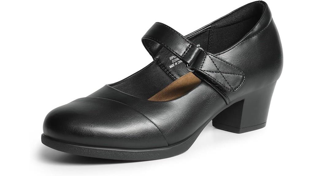 chunky block heel mary janes