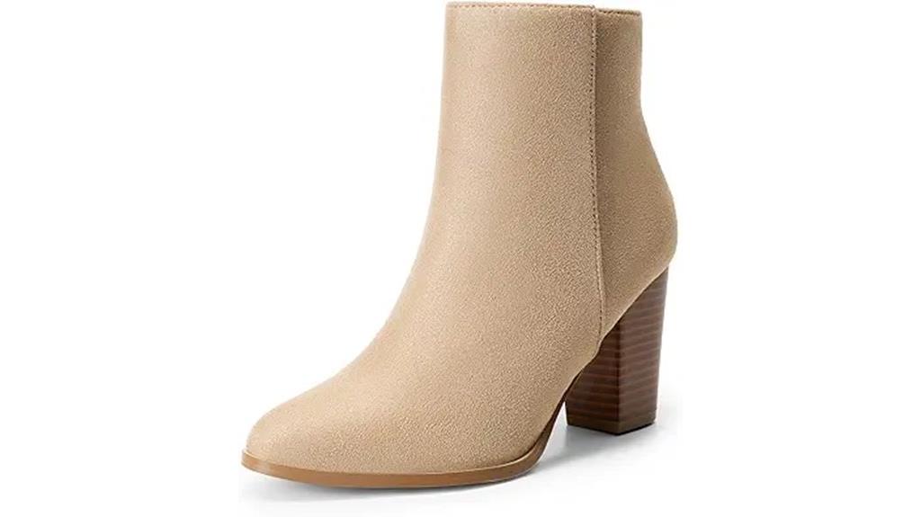 chunky heel ankle boots