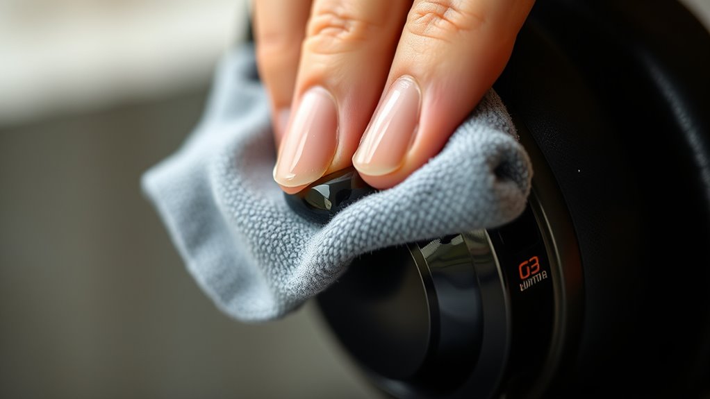 clean surfaces gently regularly