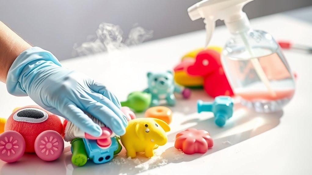 clean toys appropriately safely