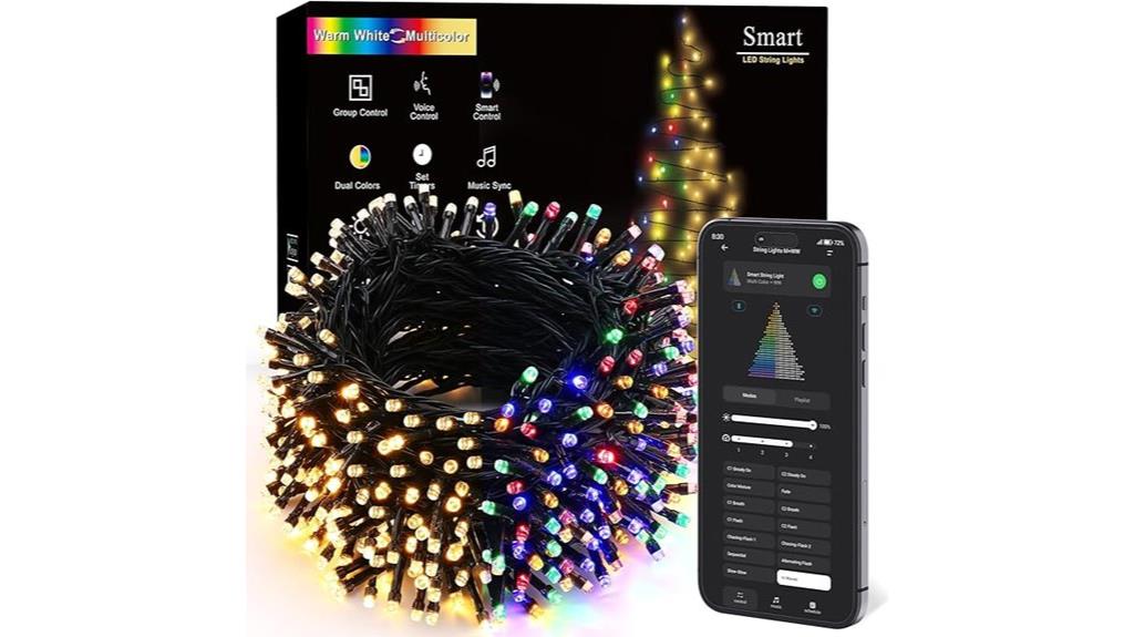 colorful long led lights