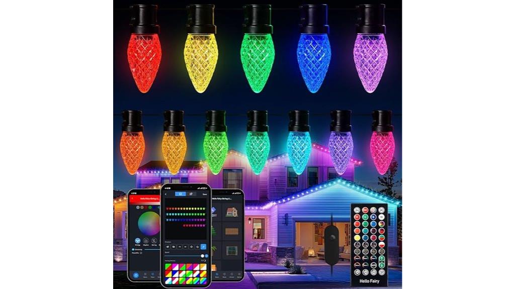 colorful outdoor led lights