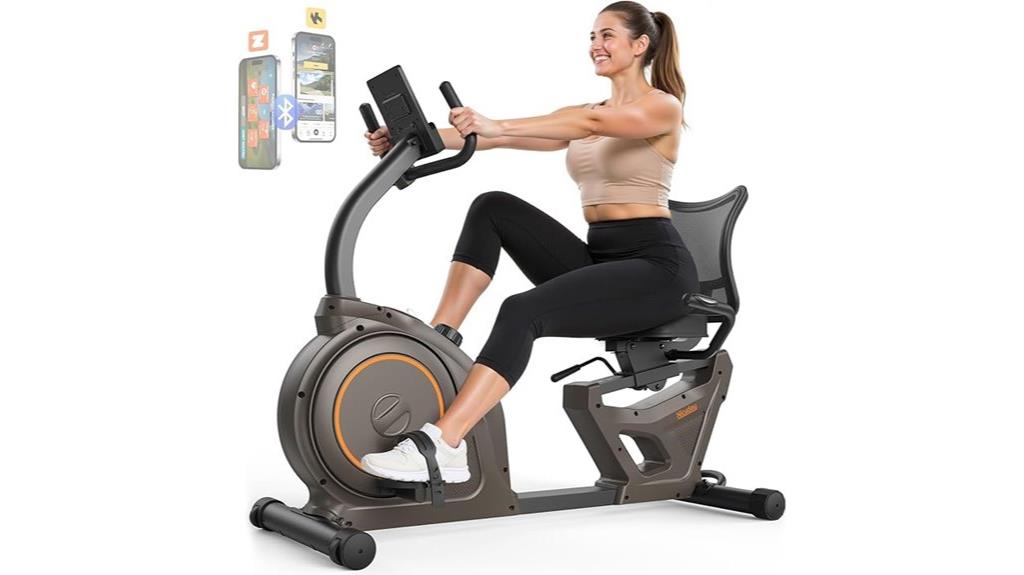 comfortable seated cycling machine