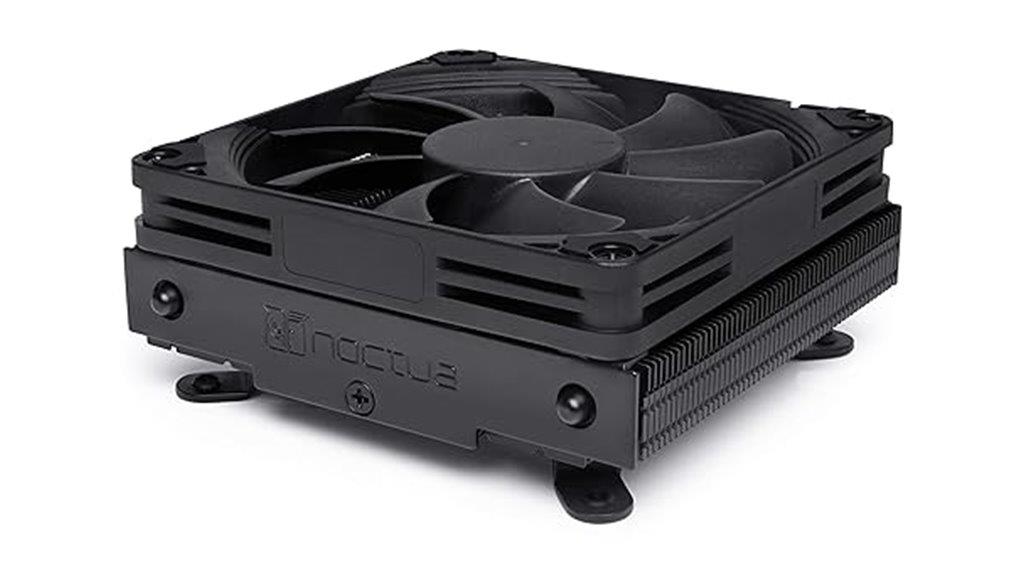 compact black low profile cooler