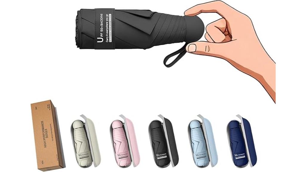 compact travel umbrella case