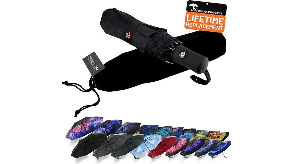 compact windproof automatic umbrella