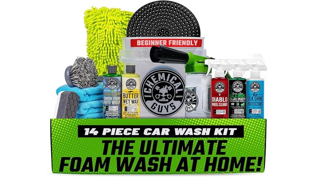 complete 14 piece car wash set
