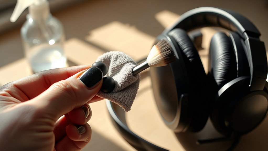 consistent gentle cleaning routine