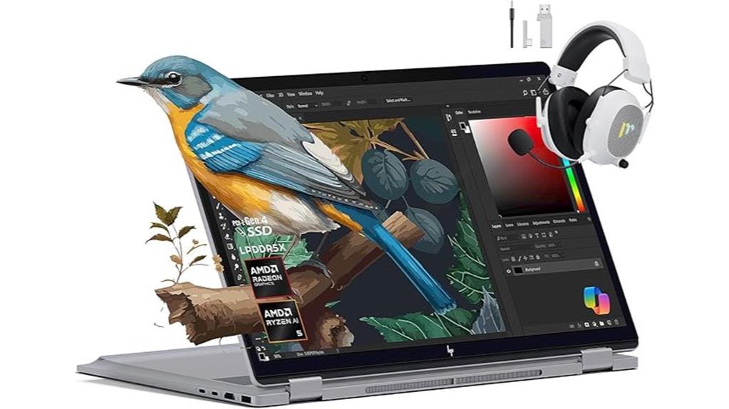 convertible touchscreen ryzen laptop