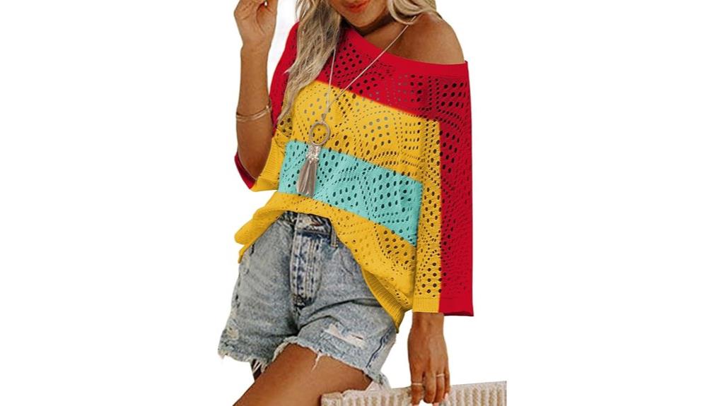 crochet off shoulder coverup