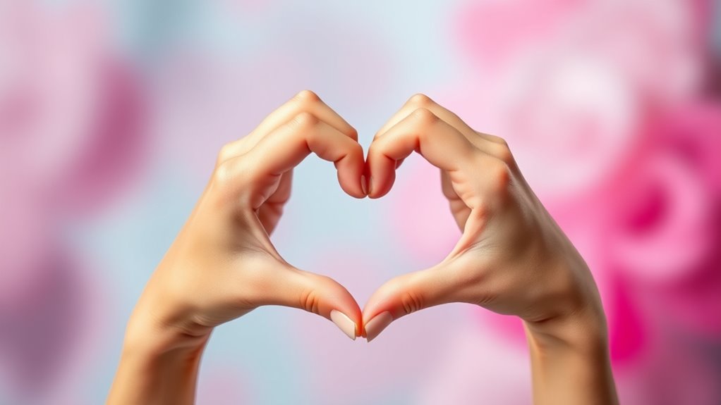 digital gesture conveying love