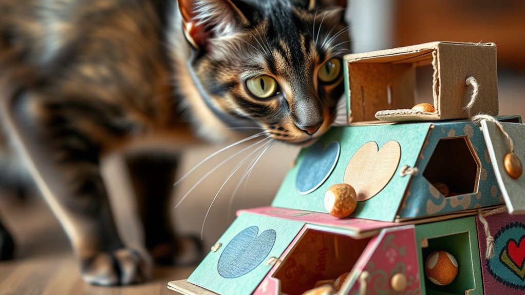 diy cat puzzle feeders