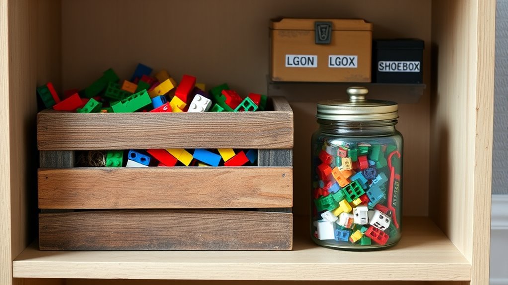 diy household lego storage