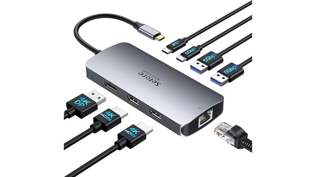 dual 4k monitor dock