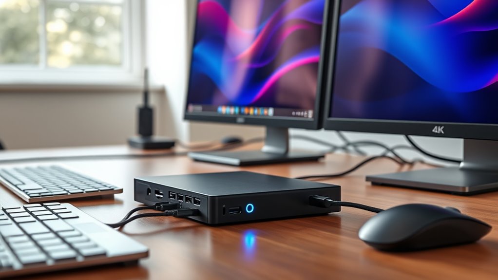 dual 4k usb c docks