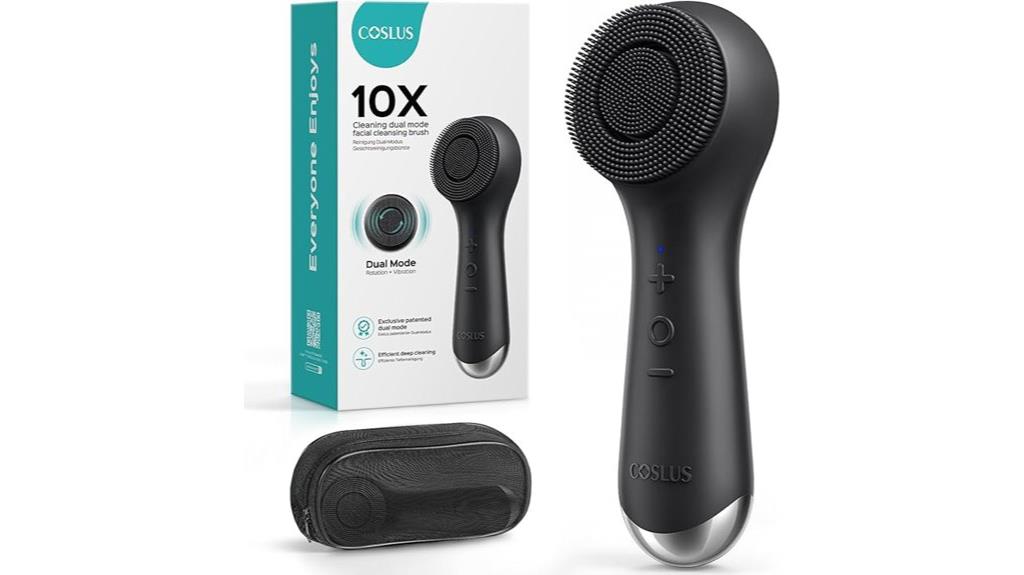 dual action waterproof facial brush