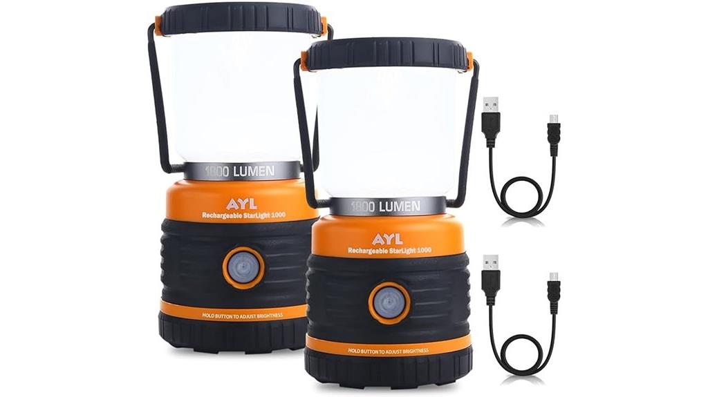 dual rechargeable camping lanterns