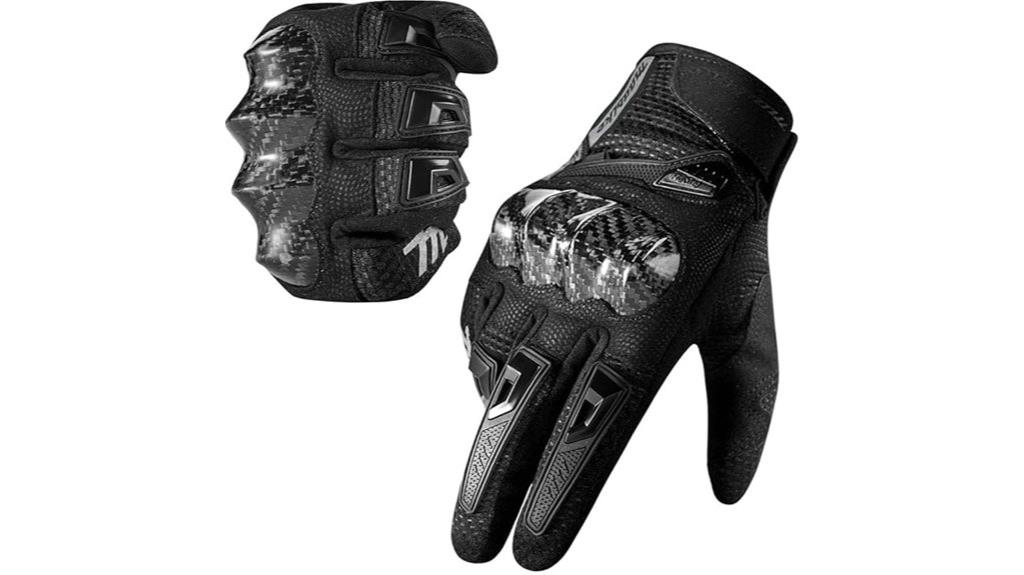 durable motorcycle gloves with knuckles