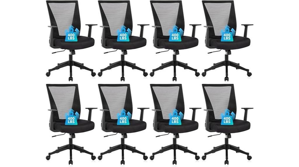 eight pack office chairs