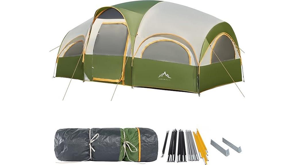 eight person camping tent