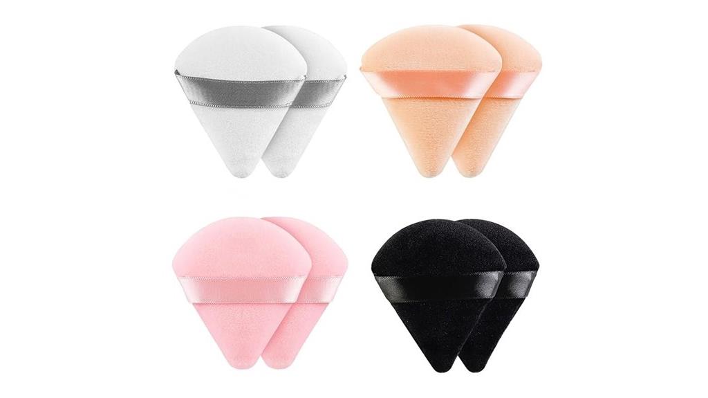 eight triangle makeup blenders