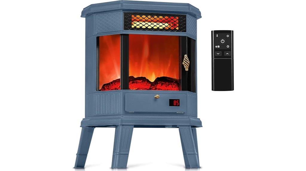 electric fireplace with remote