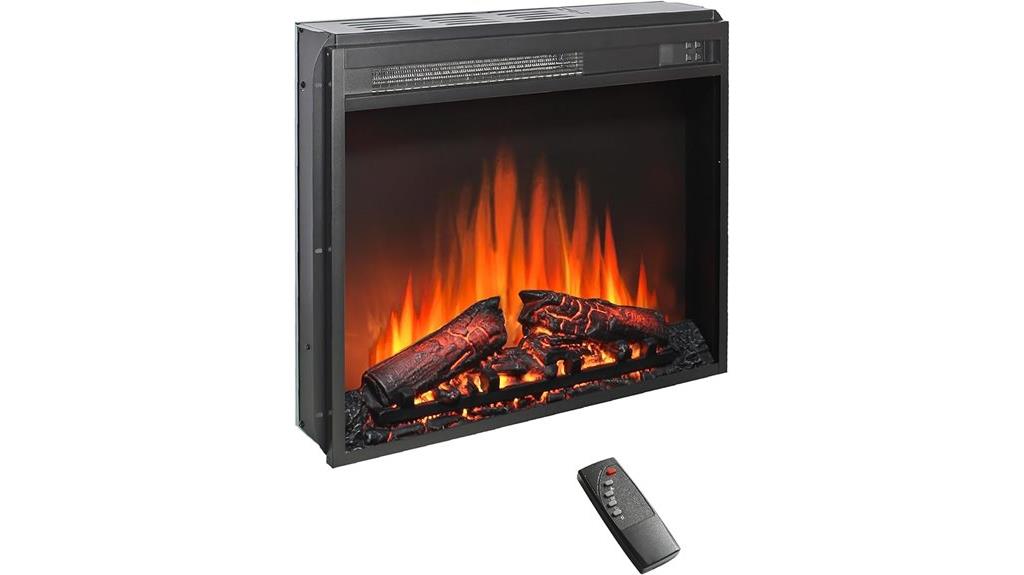 electric fireplace with remote